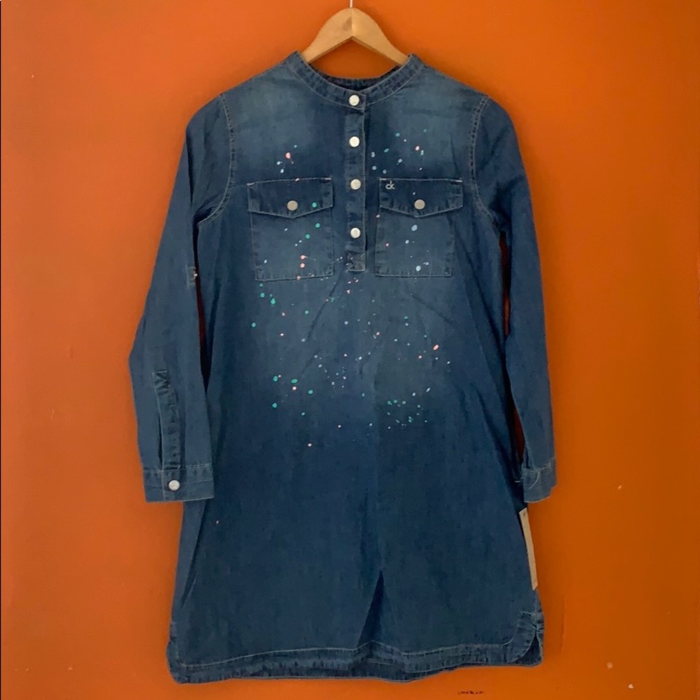 A Calvin kelvin jeans dress long sleeves